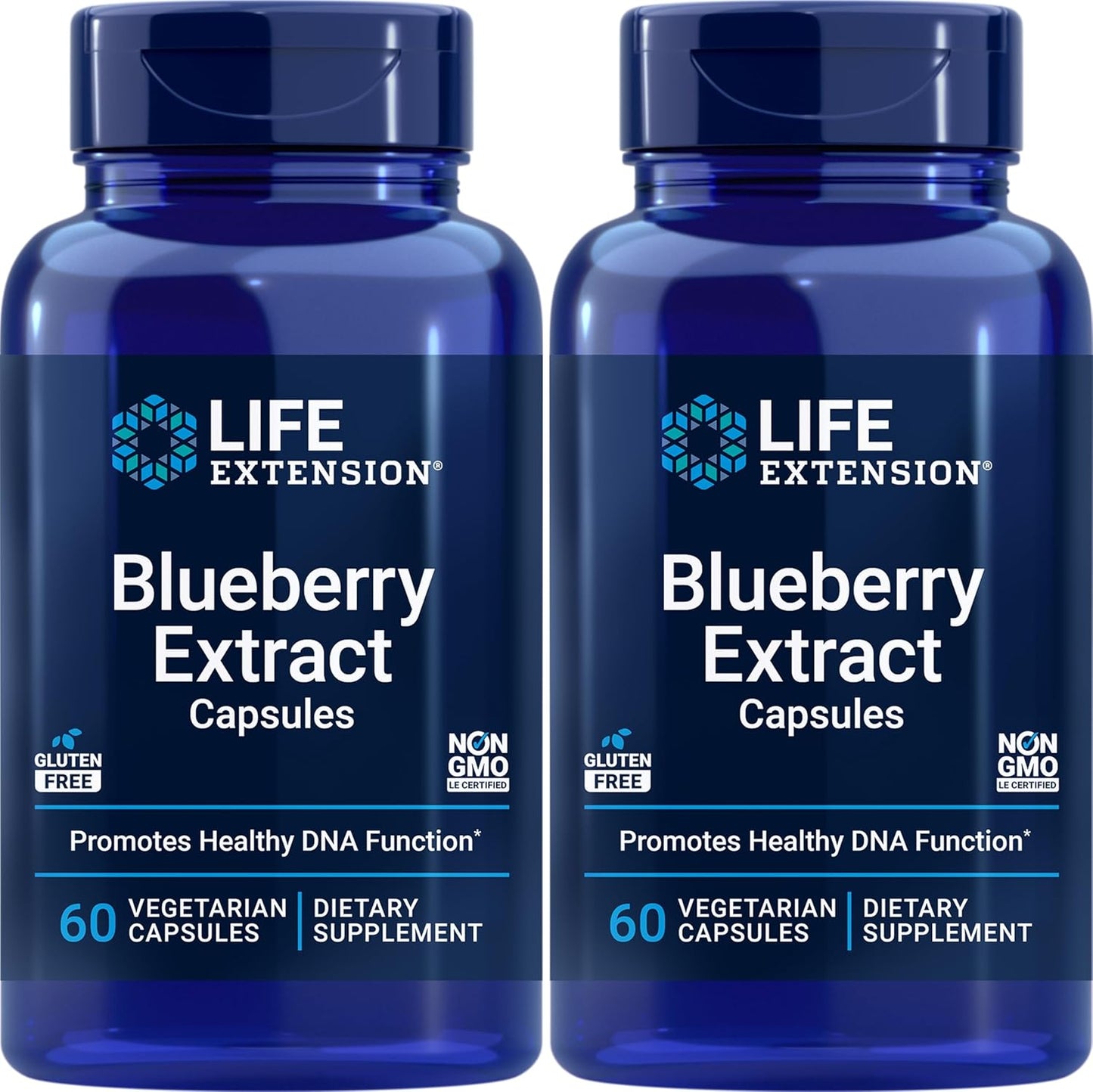 Blueberry Extract Capsules - 120 Vegetarian Capsules for Life Extension