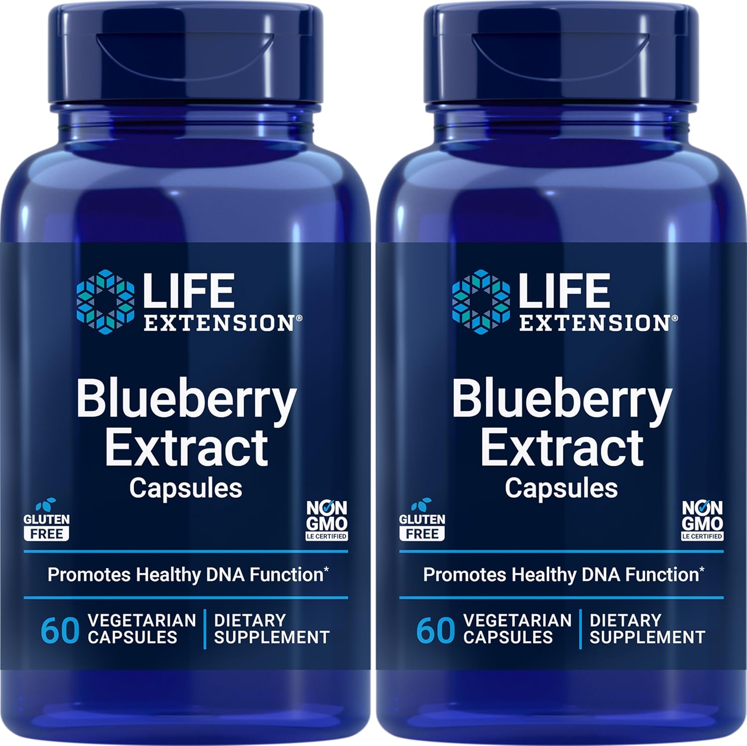 Blueberry Extract Capsules - 120 Vegetarian Capsules for Life Extension