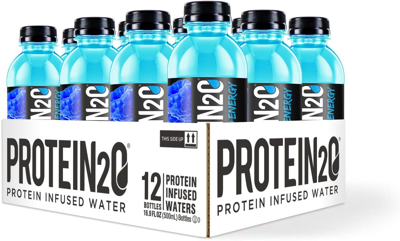 Blueberry Raspberry Protein2o Water with 15g Whey Protein and Energy, 16.9 oz Bottle (Pack of 12) - BoostGo Australia