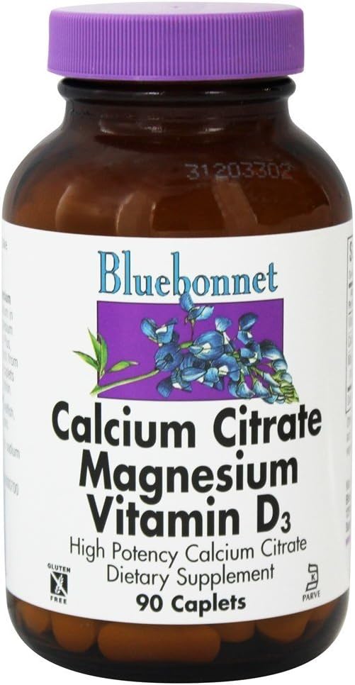 Bluebonnet Calcium Citrate Magnesium with Vitamin D - 90 Capsules