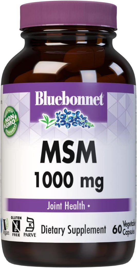 BlueBonnet MSM 60 Vcapsules Dietary Supplement for Joint Health
