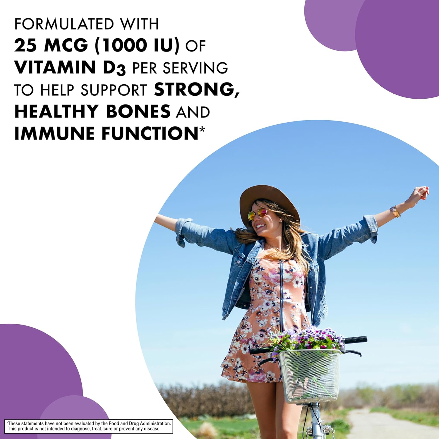 Bluebonnet Nutrition EarthSweet Raspberry Chewable Vitamin D3 1000IU - Bone & Immune Support - 90 Tablets - Women & Men - Soy-Free, Gluten-Free, Non-GMO