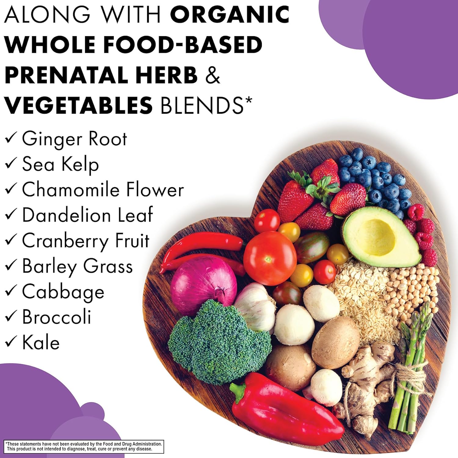 Bluebonnet Nutrition Ladies' One Prenatal Whole Food-Based Multiple - 30 Vegetable Capsules