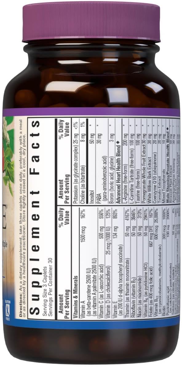 Bluebonnet Nutrition Men's Choice Whole Food-Based Multivitamin, 90 Count - Ideal for Men 18-49