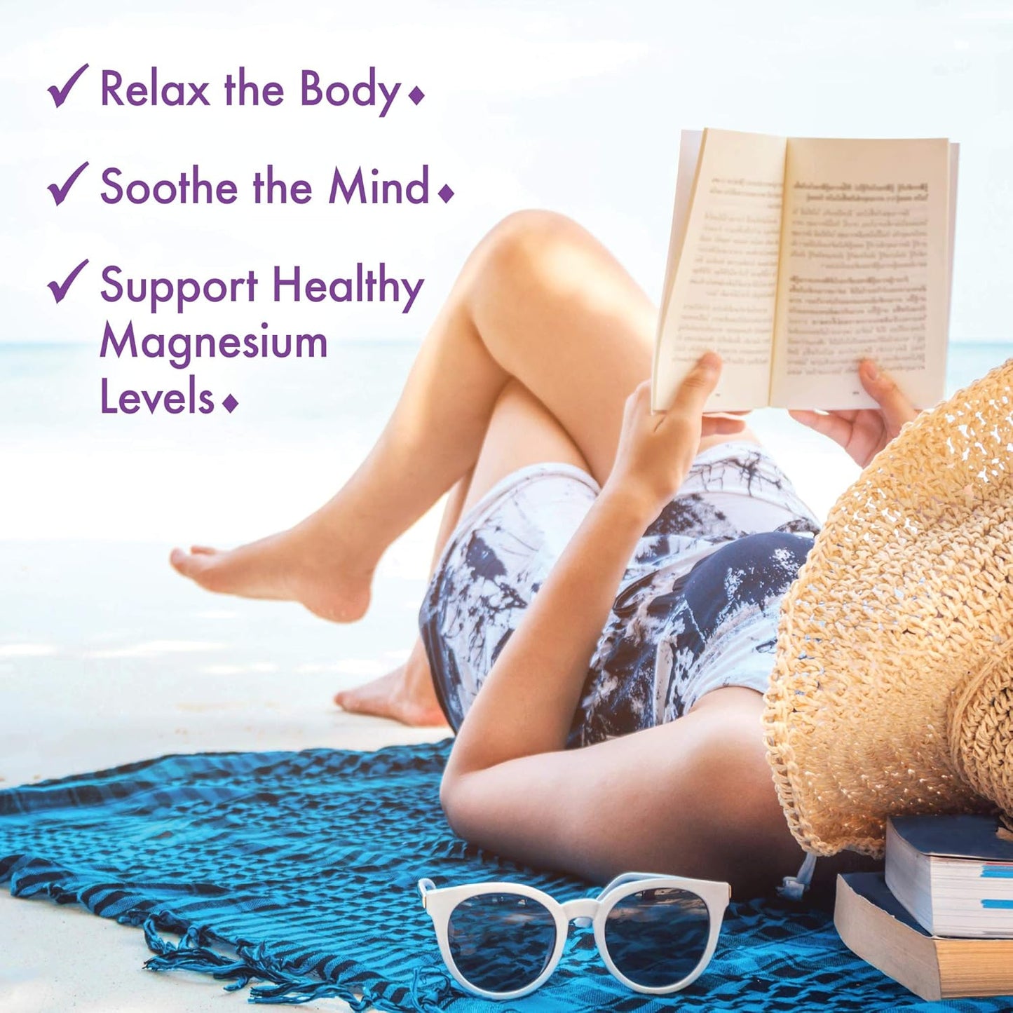 Bluebonnet Nutrition Simply Calm Powder Cherry Flavor - Calm, Muscle Cramps, Stress Relief - 16 oz, Non-GMO, Vegan, Kosher, Gluten-Free, Soy-Free, Dairy-Free - 82 Servings