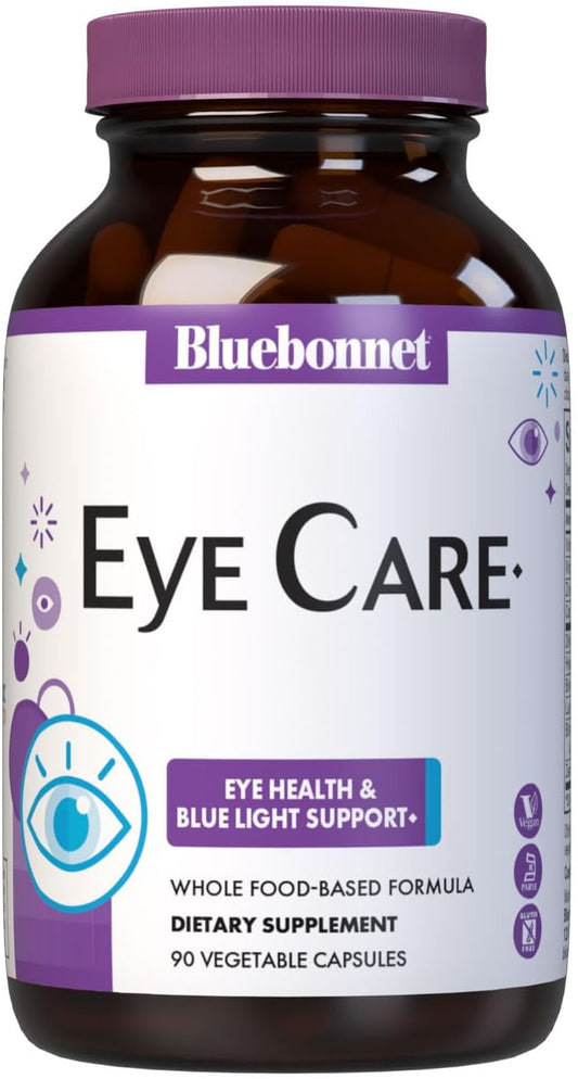 Bluebonnet Nutrition Targeted Choice Eye Care for Eye Health, Macular Protection, 45 Servings, Light Grey, Macular & Blue, 90 Count