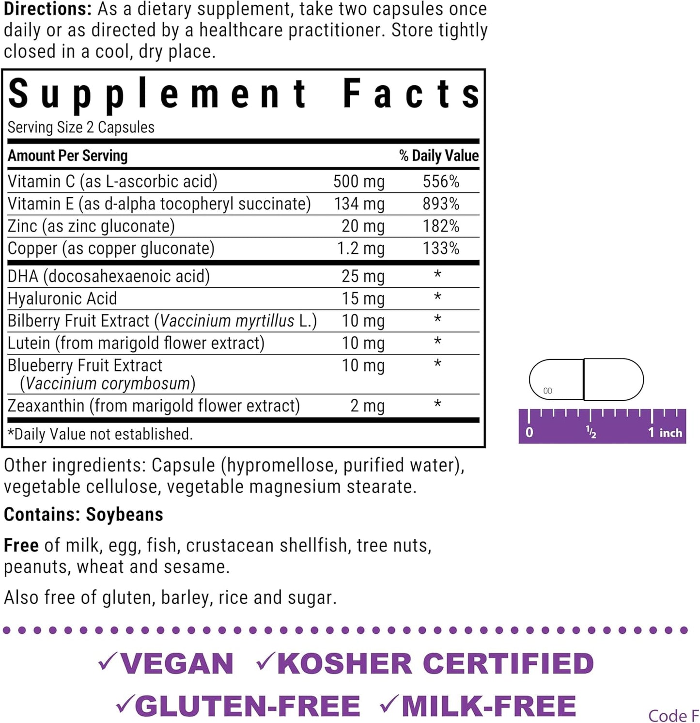 Bluebonnet Nutrition Targeted Choice Eye Care for Eye Health, Macular Protection, 45 Servings, Light Grey, Macular & Blue, 90 Count