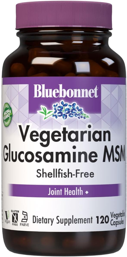 BlueBonnet Vegetarian Glucosamine Plus MSM Supplement - 120 Count Bottle