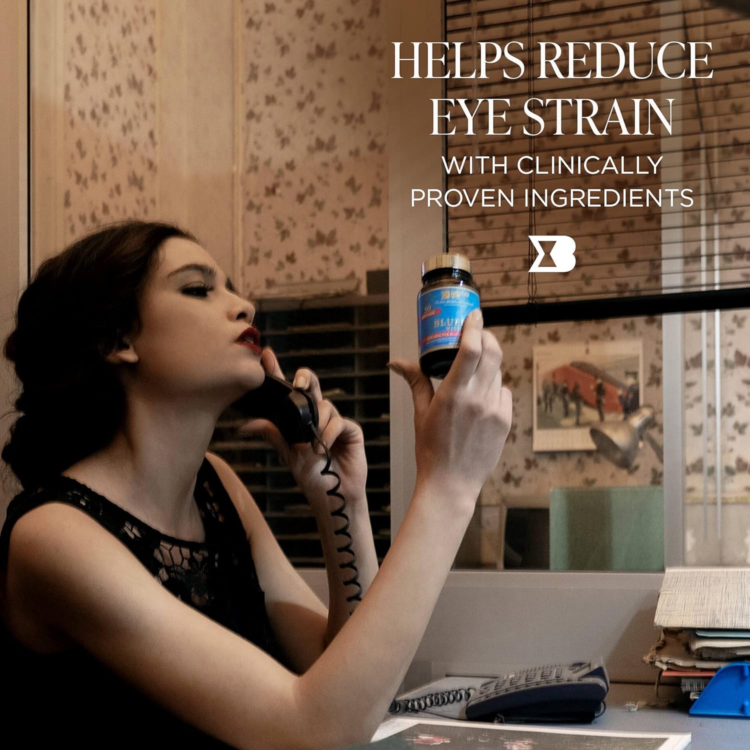 Bluerex Vision Eye Health Supplement for Adults - Vitamin E & Bilberry Extracts - Antioxidant Support for Computer Vision Syndrome & Dry Eyes