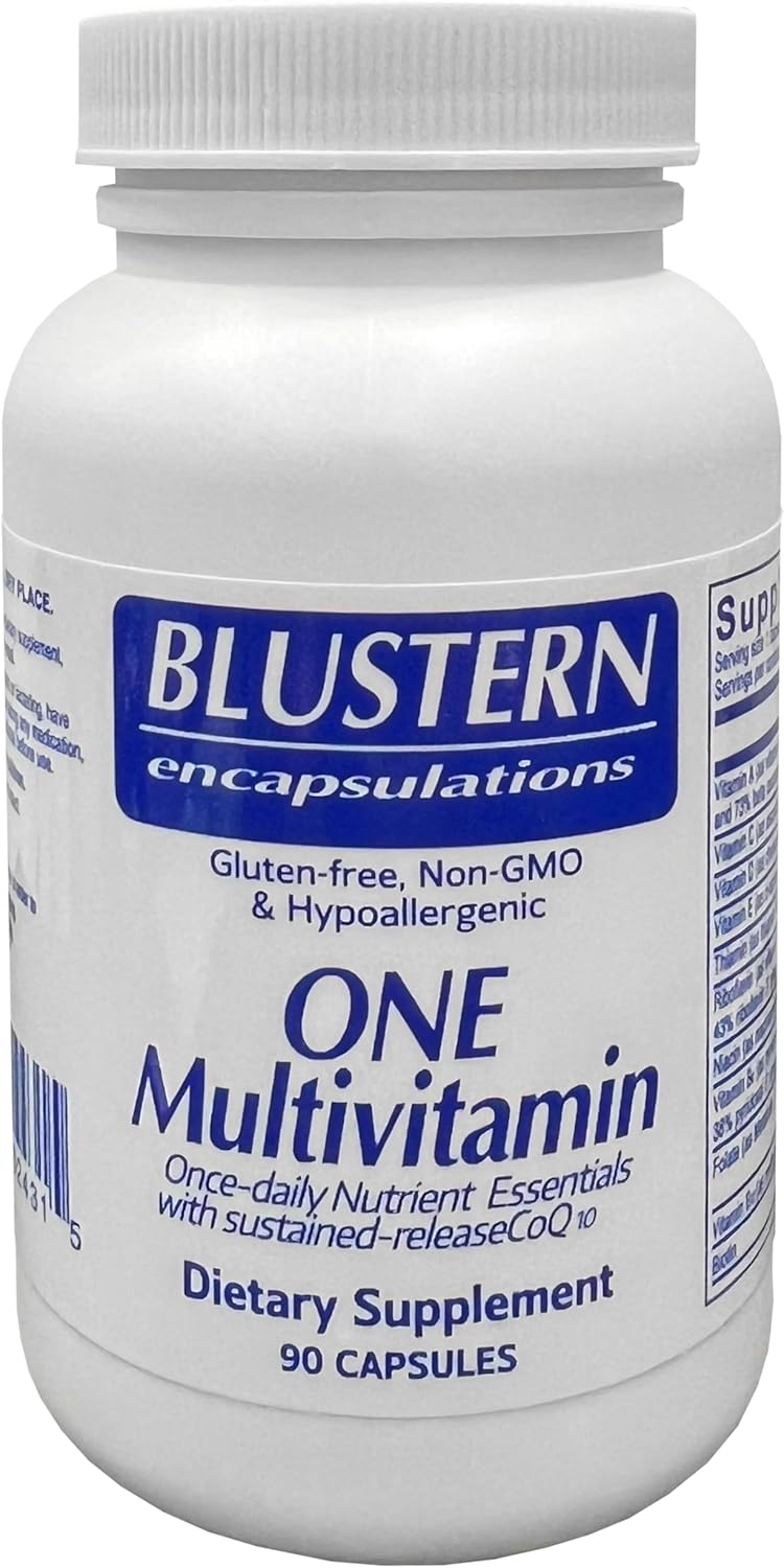 BLUSTERN Multivitamin Supplement for Enhanced Immunity, Brain Function & Eye Health - 90 Capsules for Women & Men