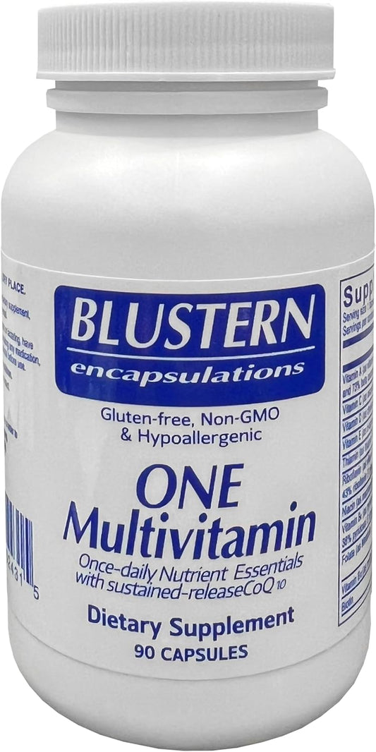 BLUSTERN Multivitamin Supplement for Enhanced Immunity, Brain Function & Eye Health - 90 Capsules for Women & Men