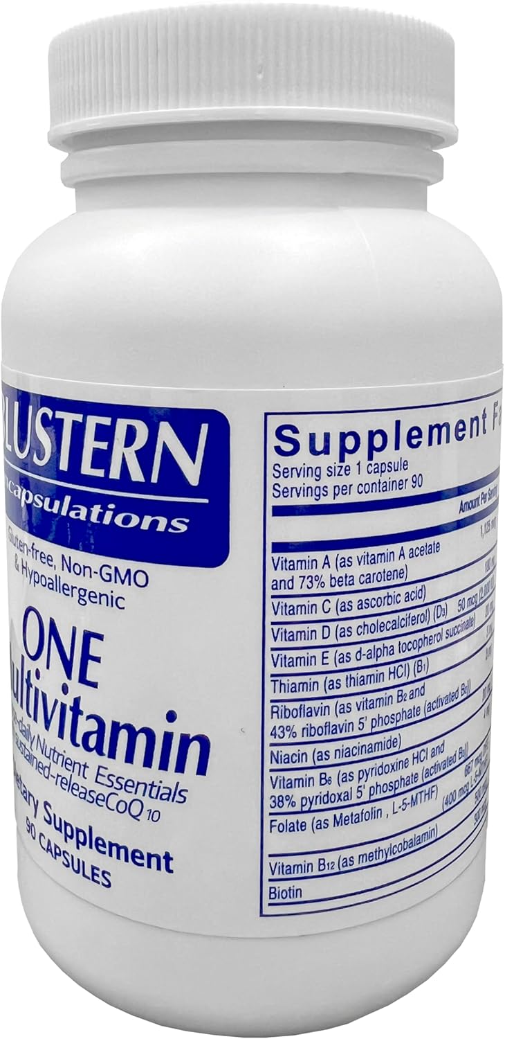 BLUSTERN Multivitamin Supplement for Enhanced Immunity, Brain Function & Eye Health - 90 Capsules for Women & Men