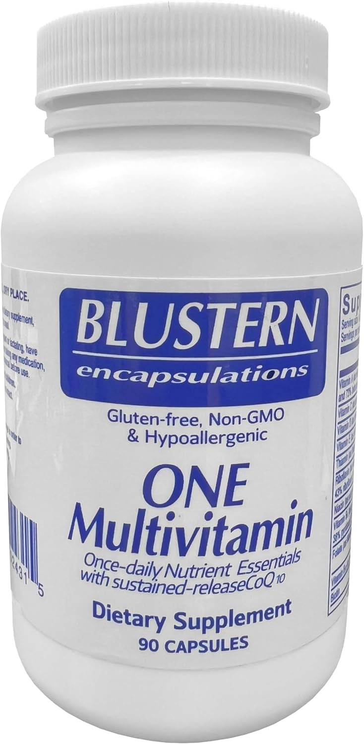 BLUSTERN Multivitamin Supplement for Enhanced Immunity, Brain Function & Eye Health - 90 Capsules for Women & Men