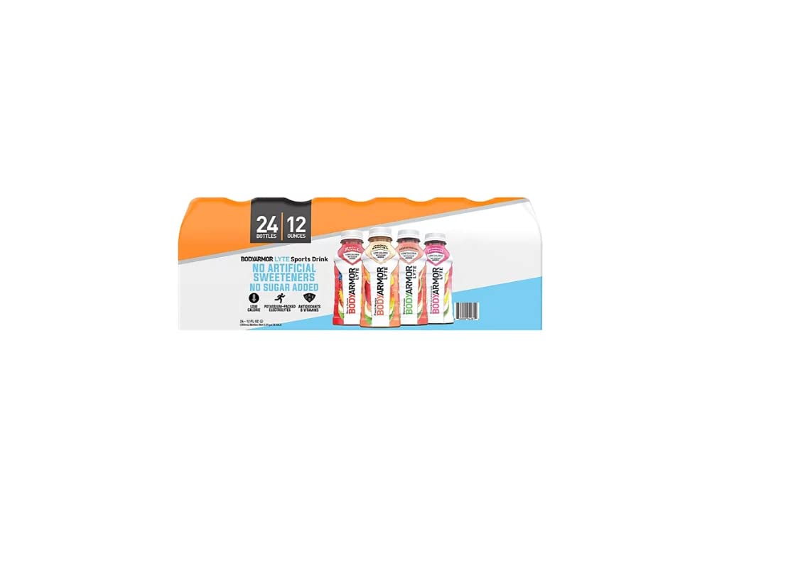 BODYARMOR LYTE Sports Drink Variety Pack - 12 fl. oz., 24 Pack - Hydration for Athletes, Assorted Flavors