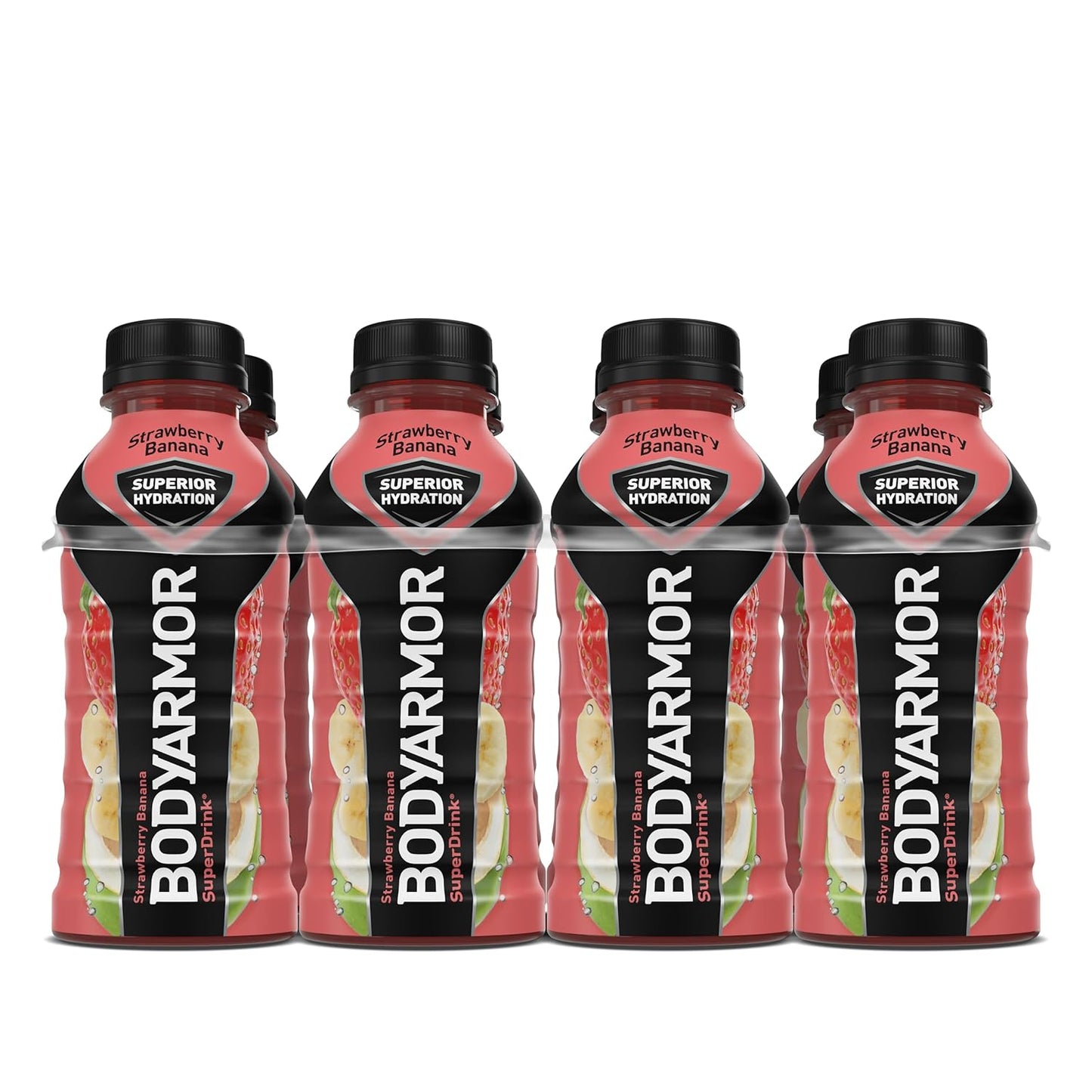 BODYARMOR Strawberry Banana Coconut Water Sports Drink, 12 Fl Oz (Pack of 8), Hydration with Natural Flavors, Vitamins and Electrolytes for Athletes