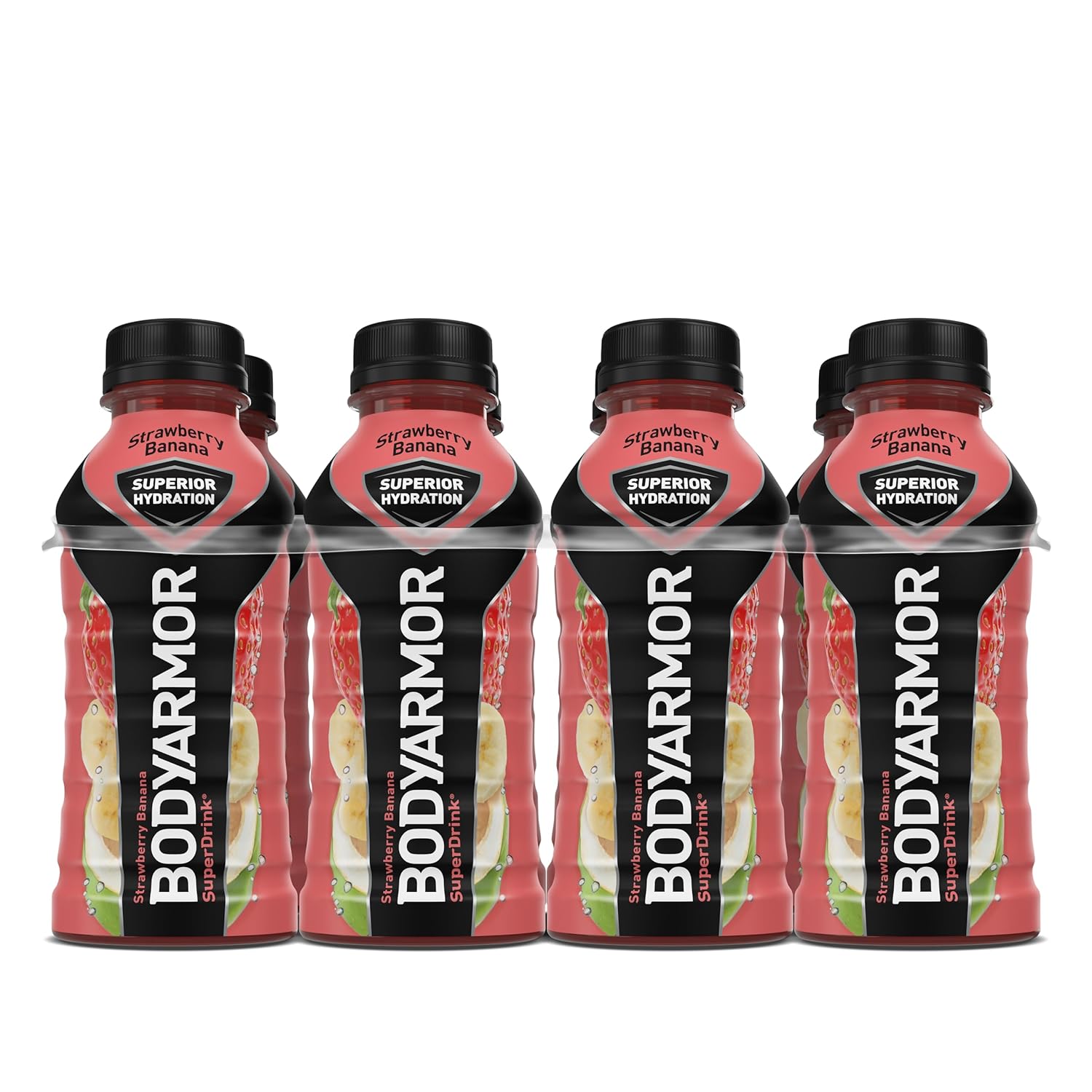 BODYARMOR Strawberry Banana Coconut Water Sports Drink, 12 Fl Oz (Pack of 8), Hydration with Natural Flavors, Vitamins and Electrolytes for Athletes