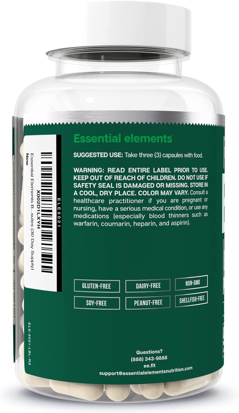 Bone Boost Supplement with Essential Vitamins for Bone Health - Supports Bone Strength with Vitamin D3, K2, Cissus Quadrangularis - 90 Capsules