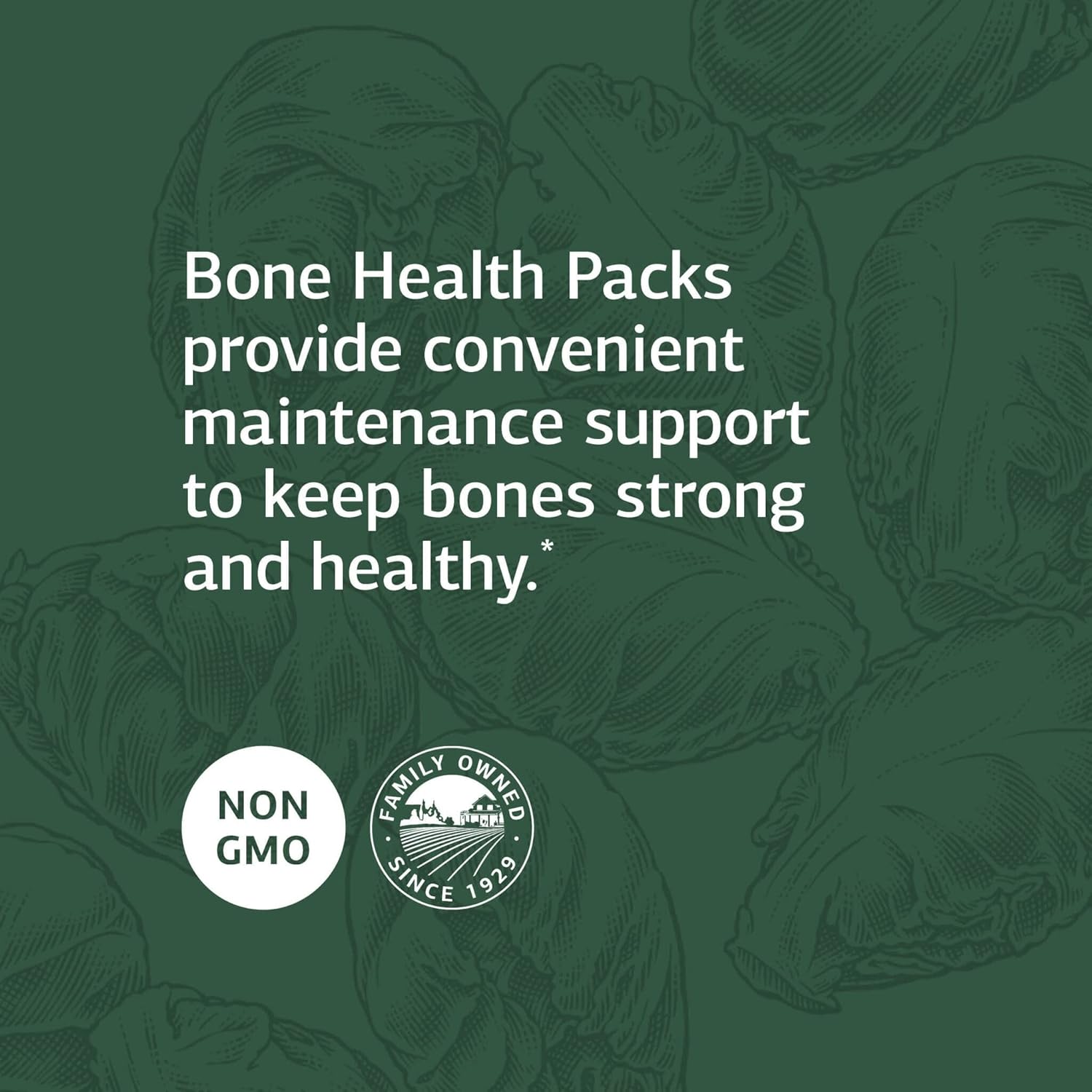Bone Health Daily Fundamentals - Vitamins D, A, & K1, Potassium, Manganese, Phosphorus - 60 Pack by Standard Process Inc.