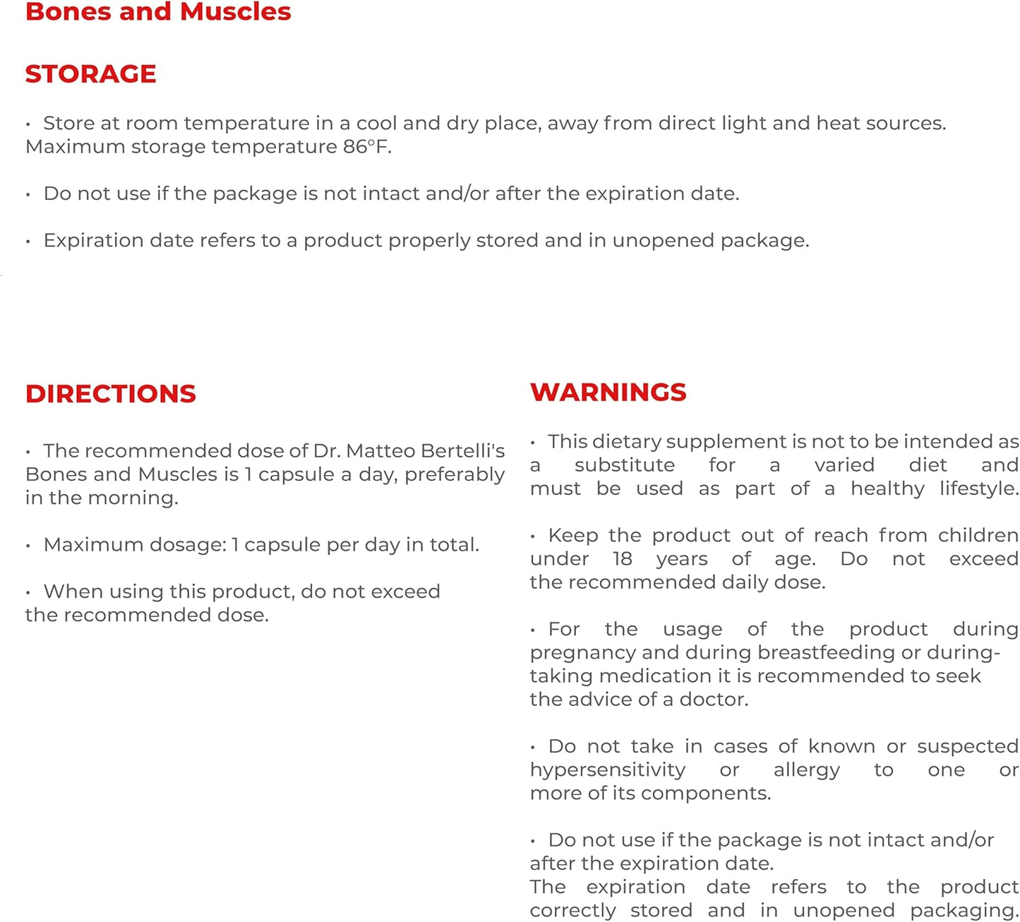 Bone, Muscle, Lymph & Vein Support Bundle by Dr. Matteo Bertelli - Resveratrol, Polydatin, Vitamin D3, A, Hydroxytyrosol, Hesperidin (30 Capsules)