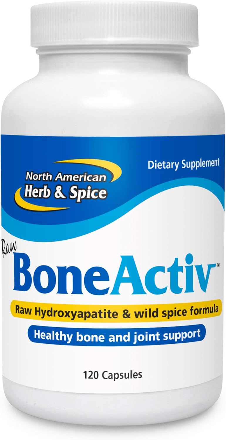 BoneActiv Capsules - Bone & Joint Support with MCHA, Sage, Rosemary, and Oregano Oil - Non-GMO - 120 Capsules