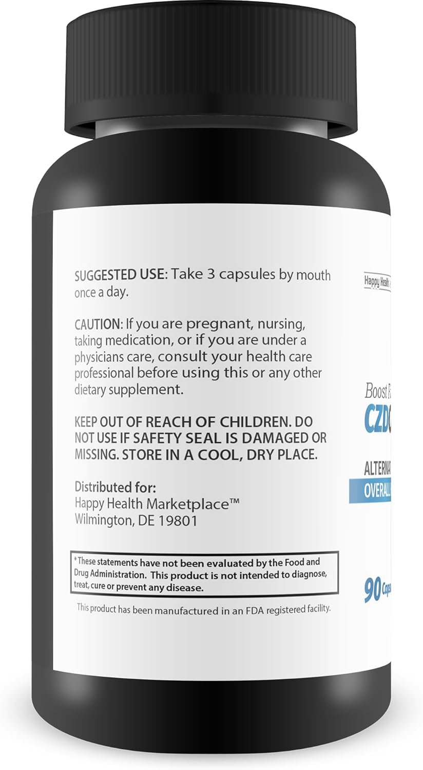 Boost Full Body Health with CZD Capsules - Natural Immune & Wellness Supplement for Overall Health Support, Swelling & Discomfort Relief - Optimize Your Wellbeing with Nature & Science