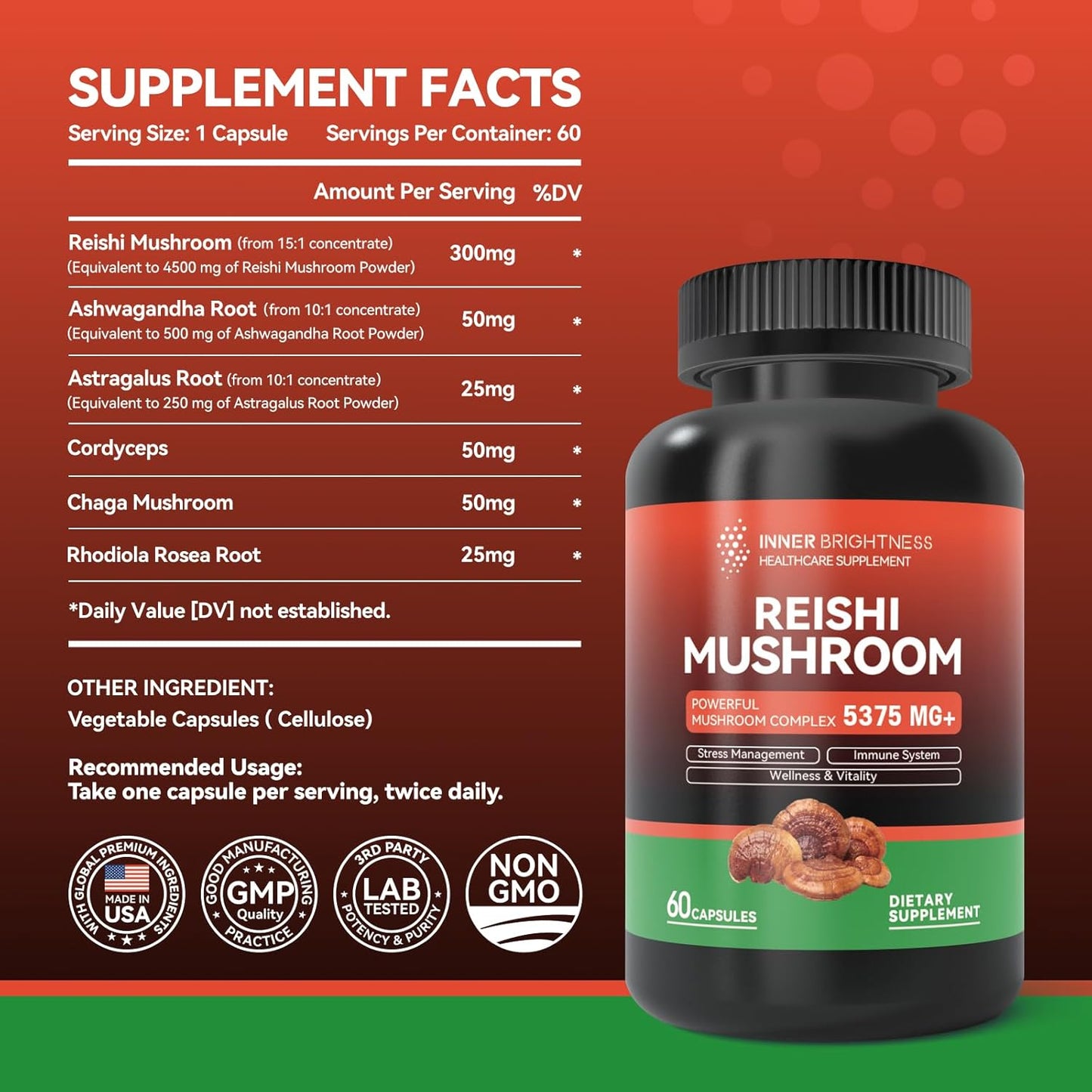 Boost Gut Health, Immunity, Hair, & Beauty with Bovine Colostrum, Collagen, Reishi Mushroom & Cordyceps Powder