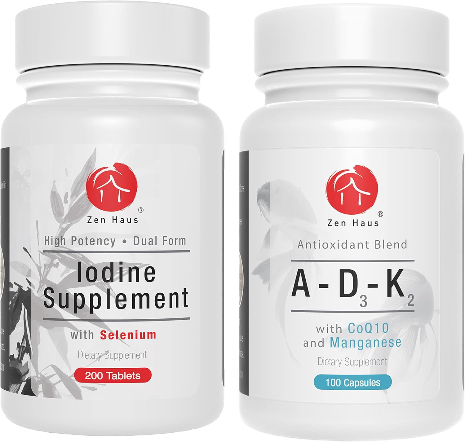 Boost Holistic Health with Zen Haus Iodine and ADK Supplement Combo