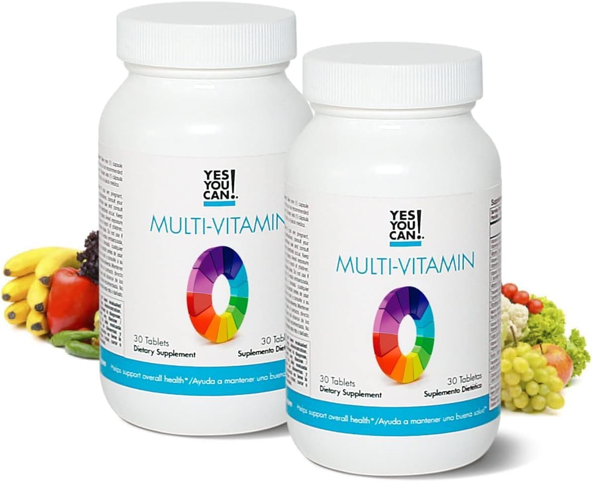 Boost Your Health with Daily Multivitamins for Men and Women - Packed with Antioxidants and Essential Vitamins A, B, C, & E - 30 Tablets x 2 Pack