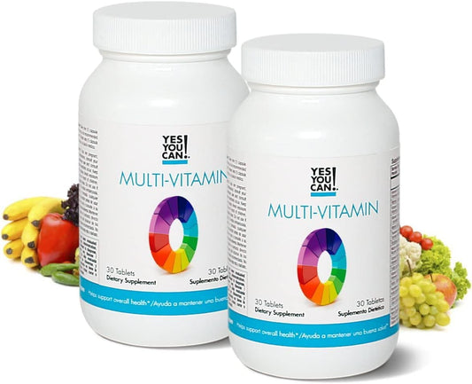 Boost Your Health with Daily Multivitamins for Men and Women - Packed with Antioxidants and Essential Vitamins A, B, C, & E - 30 Tablets x 2 Pack