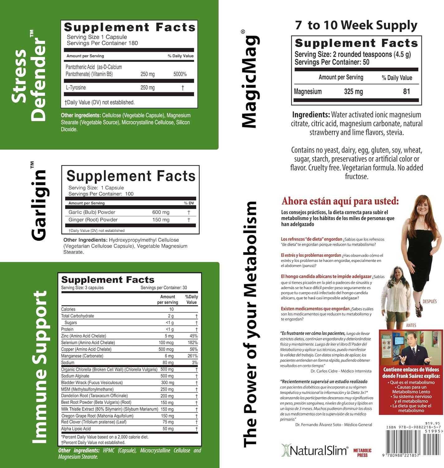 Boost Your Immune System with NaturalSlim Immune Support Kit - Complete Set of Supplements for Healthy Vitamins and Minerals - Enhance Your Body's Natural Defense System