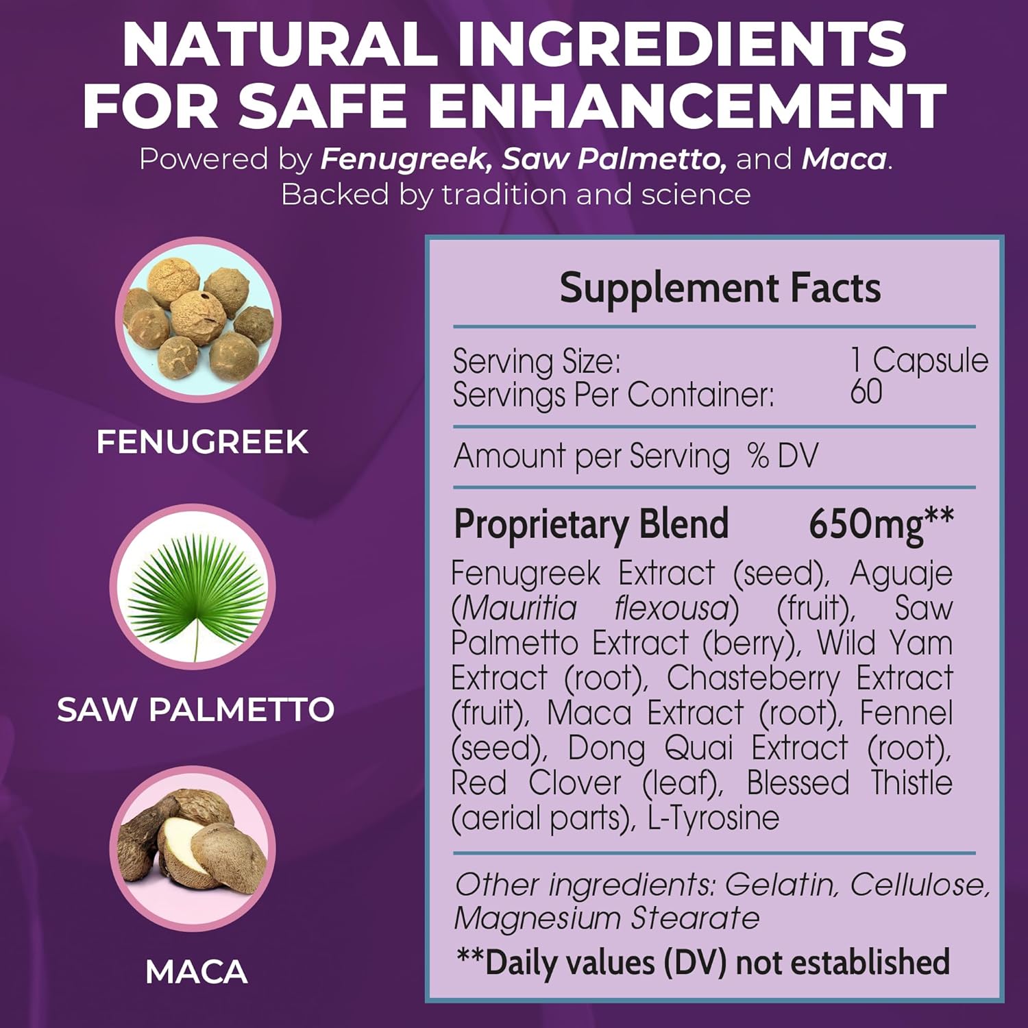 Booty Magic Busty Boost Breast Enhancement Pills - Natural Fenugreek, Saw Palmetto & Maca Formula for Fuller, Firmer Breasts in 1-2 Months - Made in USA