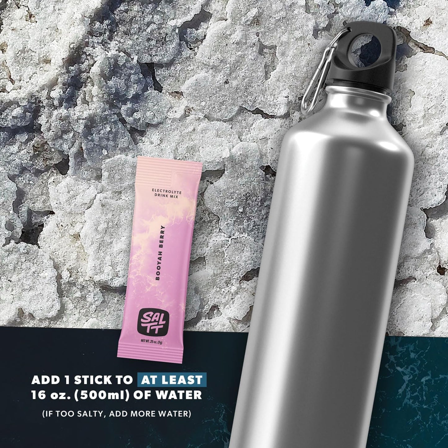 Booyah Berry Keto Chow SALTT Electrolytes Powder Drink Mix - 30 Packets - Zero Sugar & Gluten Free - Travel Hydration Essentials