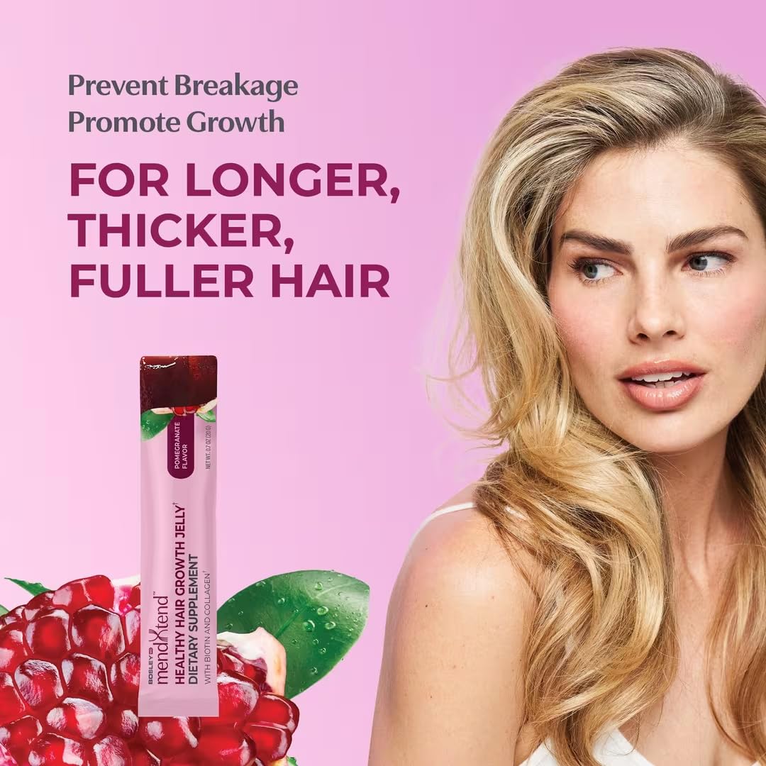 BosleyMD MendXtend Hair Growth Jelly Supplements for Stronger Hair Follicles