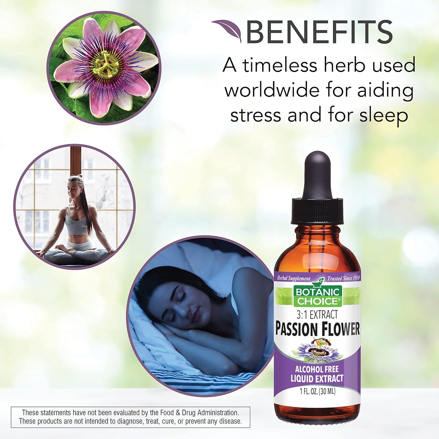 Botanic Choice Mega Fruits and Veggies Blend + Passion Flower Extract Bundle - Energy Balance & Relaxation Support