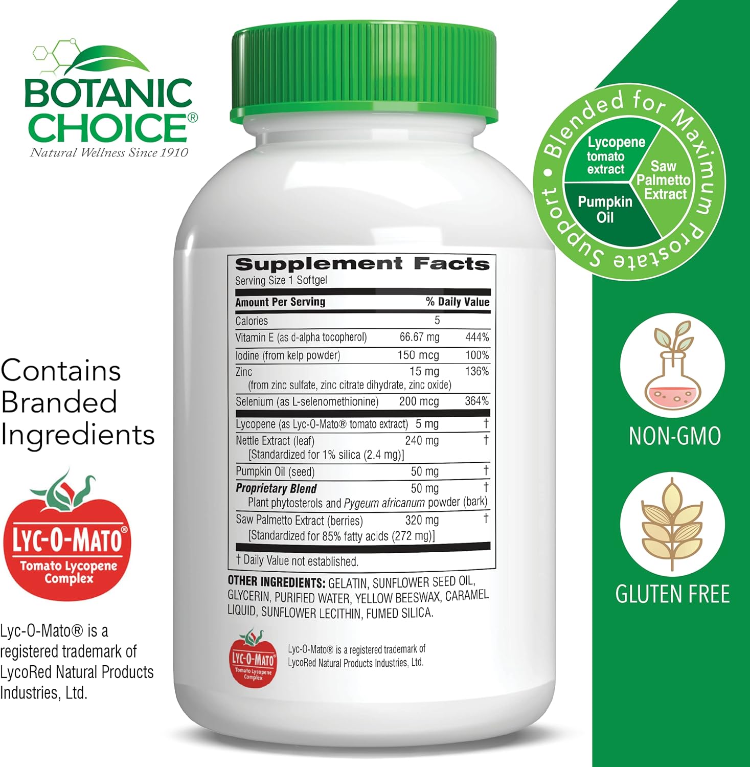 Botanic Choice Mega Fruits and Veggies Blend + Prostate 9 Complex Bundle - Energy Balance & Superfood + Urinary Flow & Cellular Health Support