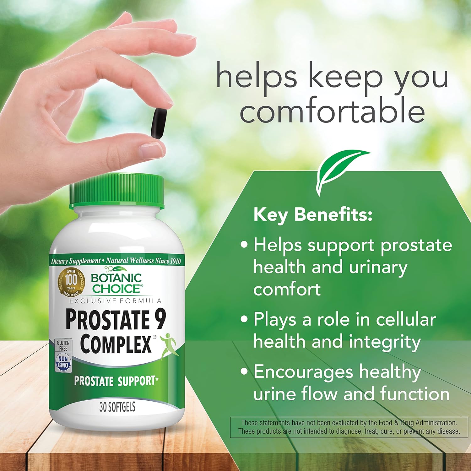 Botanic Choice Mega Fruits and Veggies Blend + Prostate 9 Complex Bundle - Energy Balance & Superfood + Urinary Flow & Cellular Health Support