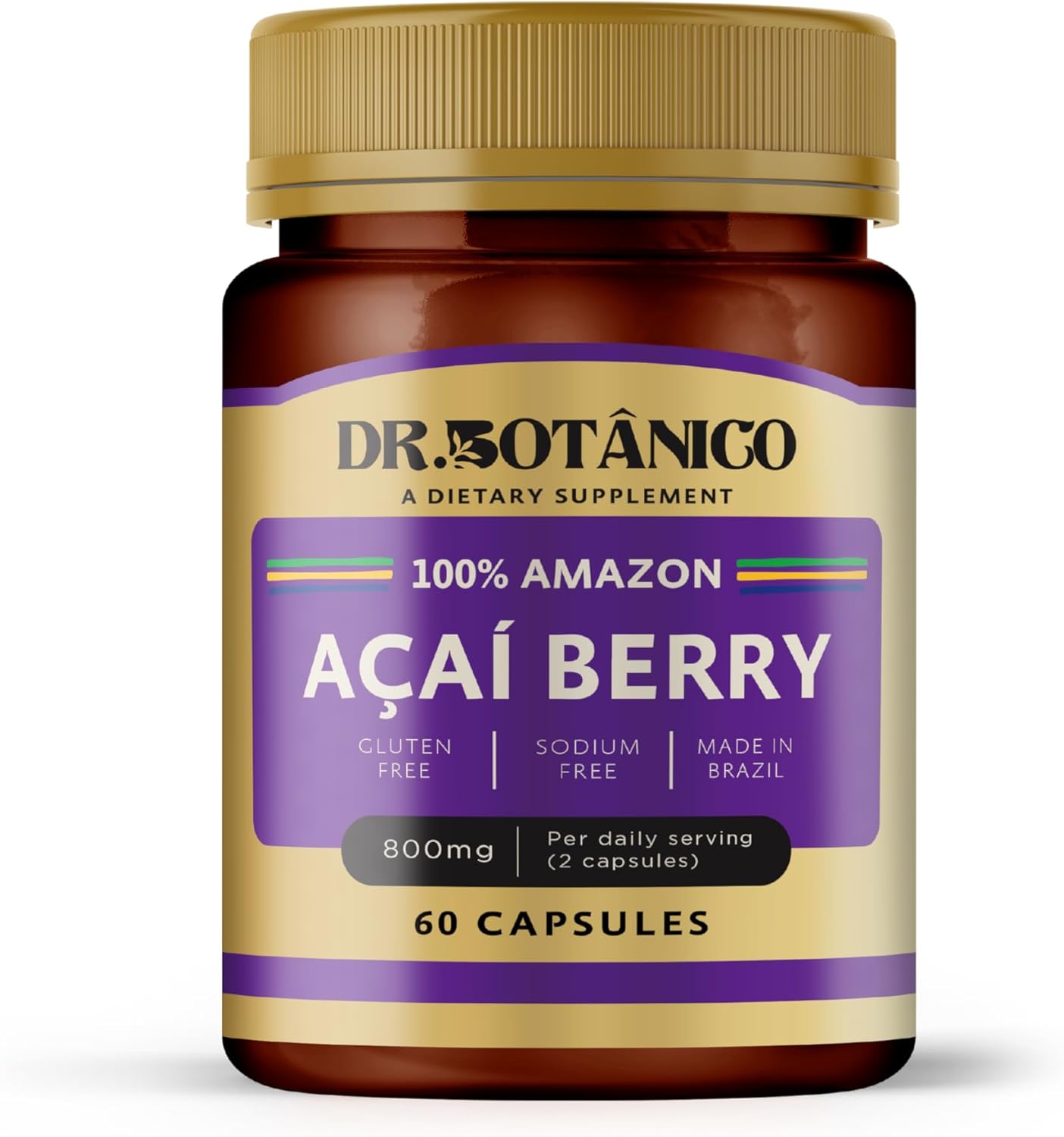 Botanical Doctor AÇAÍ Berry Supplement 800MG - 60 Capsules