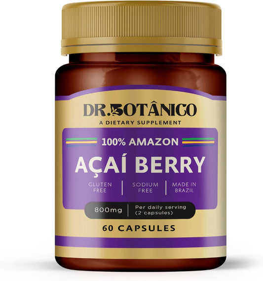 Botanical Doctor AÇAÍ Berry Supplement 800MG - 60 Capsules