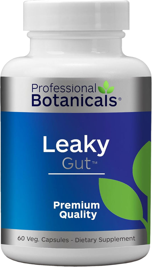 Botanical Gut Health Supplement with L Glutamine, Zinc & Licorice Root - Digestive Support Vegan Capsules