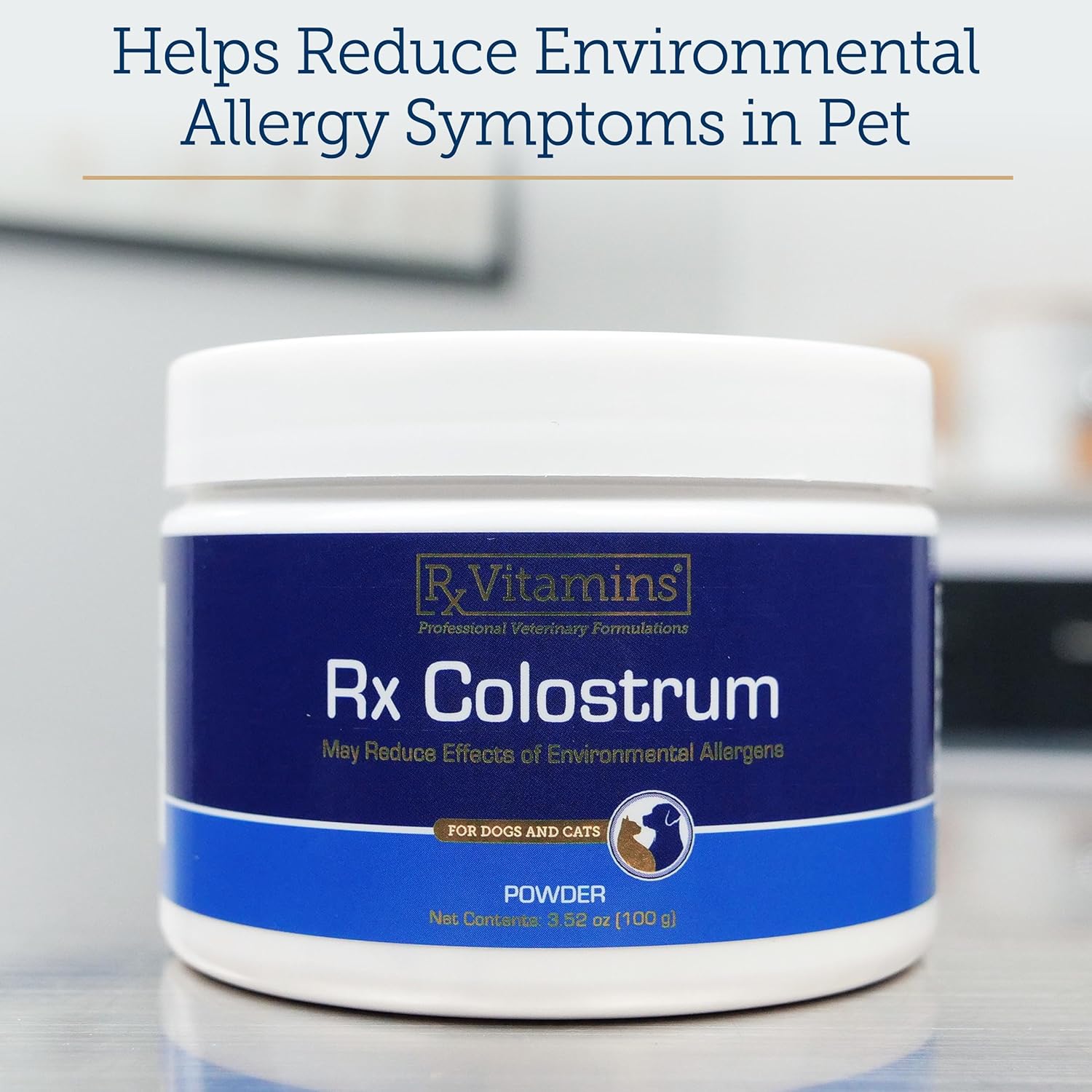 Bovine Colostrum Powder for Cats & Dogs - Immune & Digestive Support Supplement - 3.52 oz (100g)