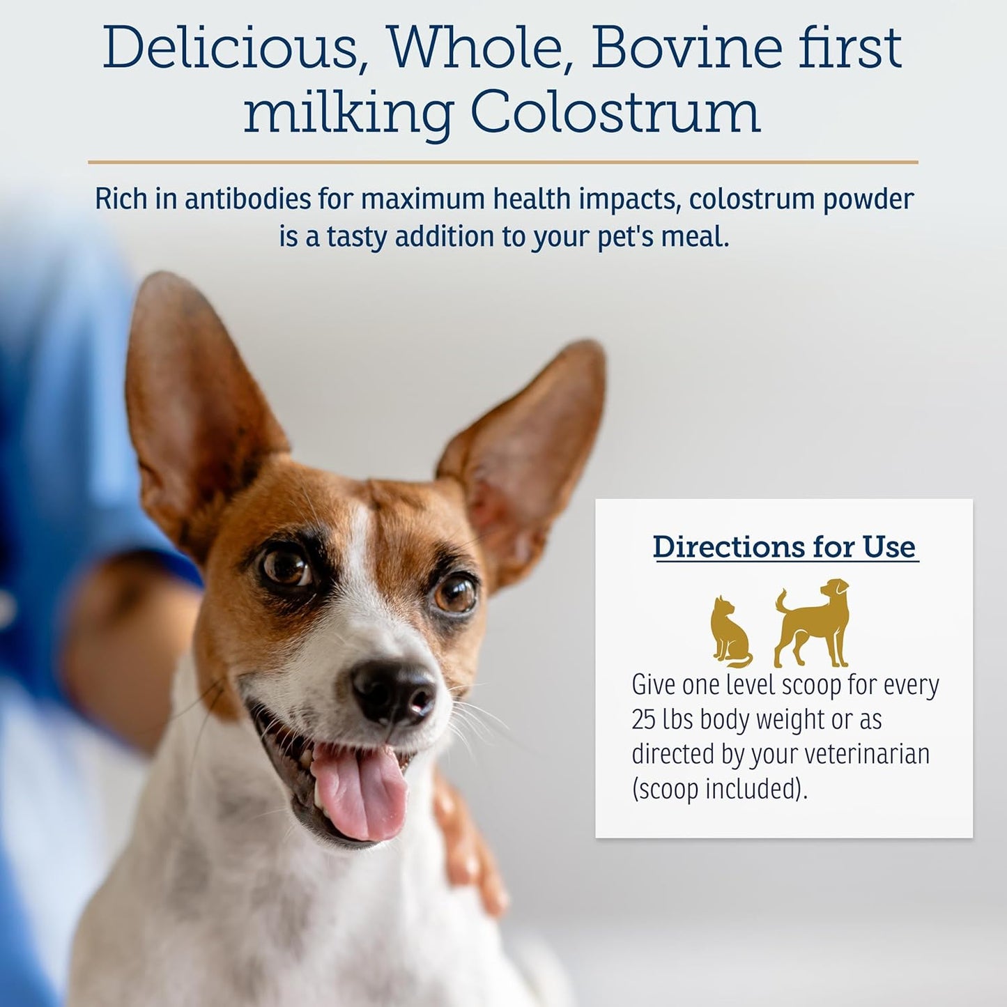 Bovine Colostrum Powder for Cats & Dogs - Immune & Digestive Support Supplement - 3.52 oz (100g)