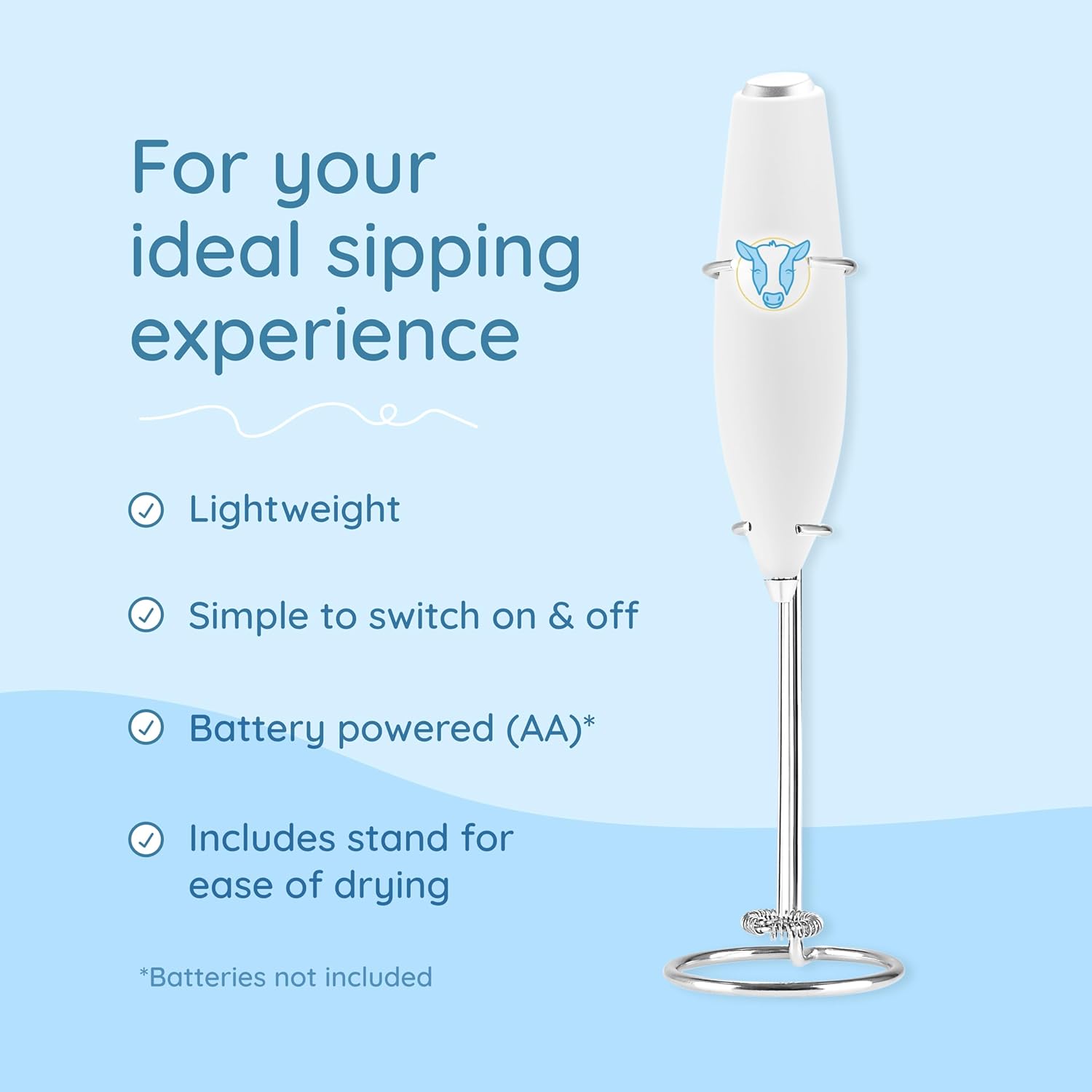 Bovine Colostrum Powder Supplement for Gut Health, Immune Support, Muscle Recovery - Unflavored + Milk Frother Combo