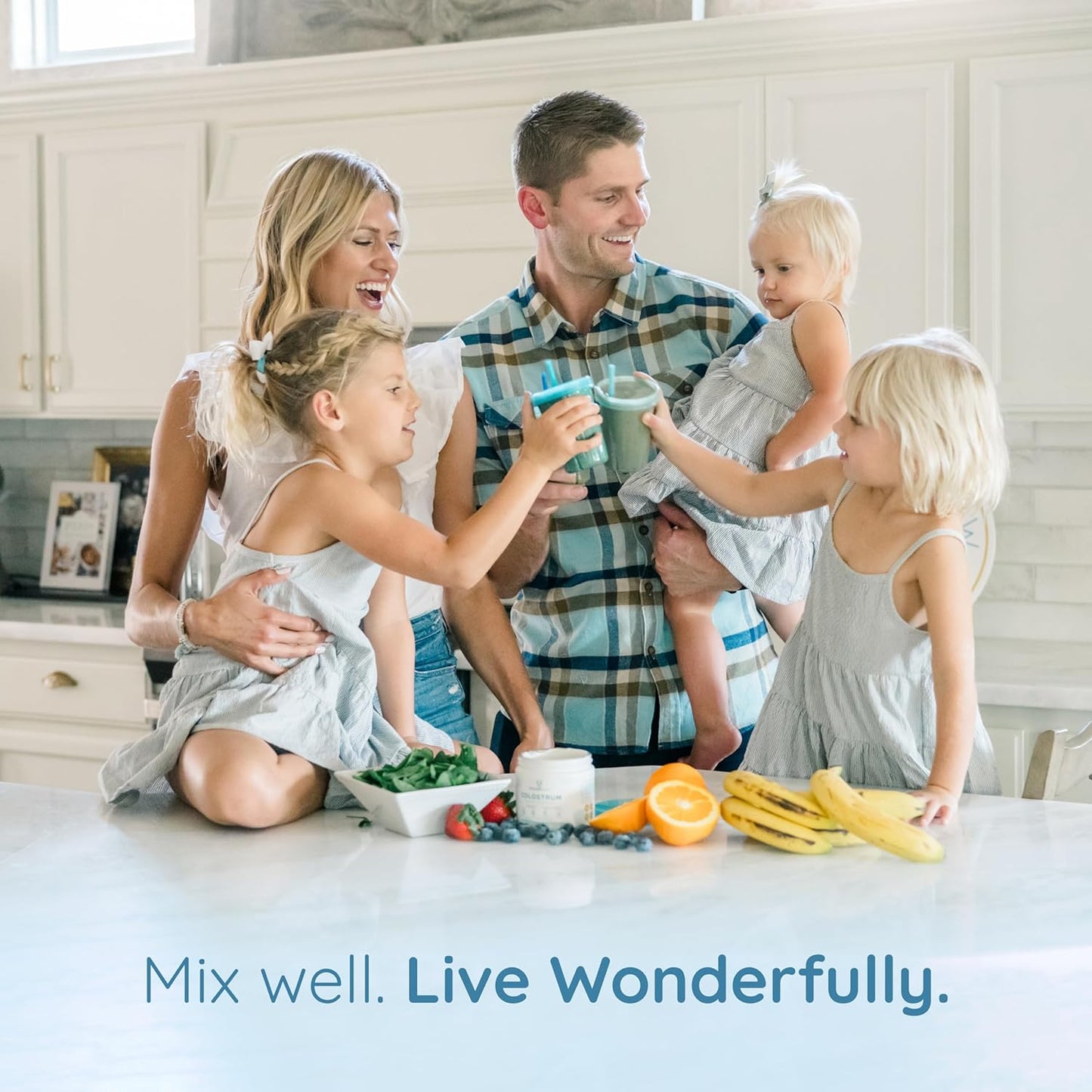 Bovine Colostrum Powder Supplement for Gut Health, Immune Support, Muscle Recovery - Unflavored + Milk Frother Combo