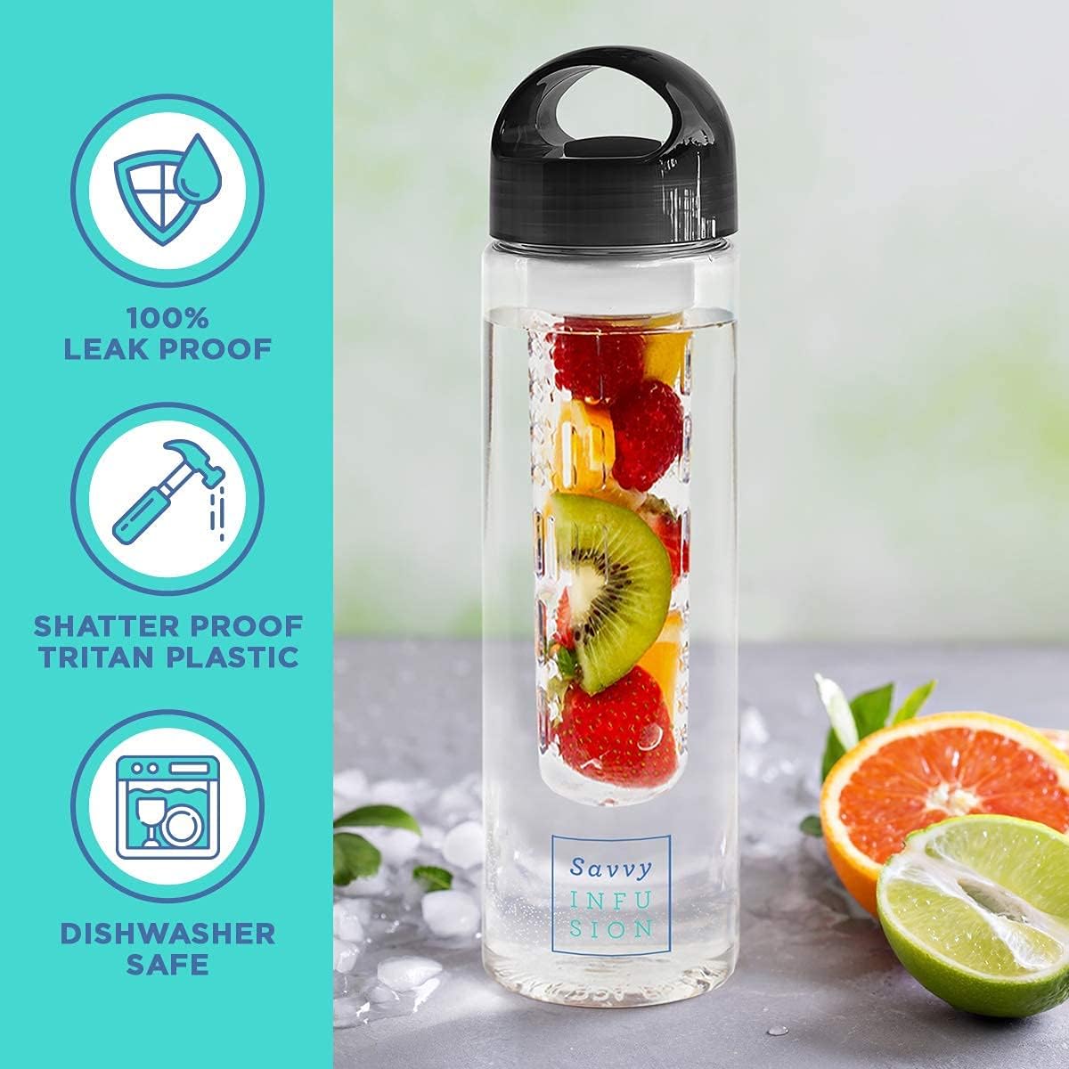 BPA-Free Insulated Fruit Infuser Water Bottle for Women - Reusable Gym Accessory for Sports and Outdoors
