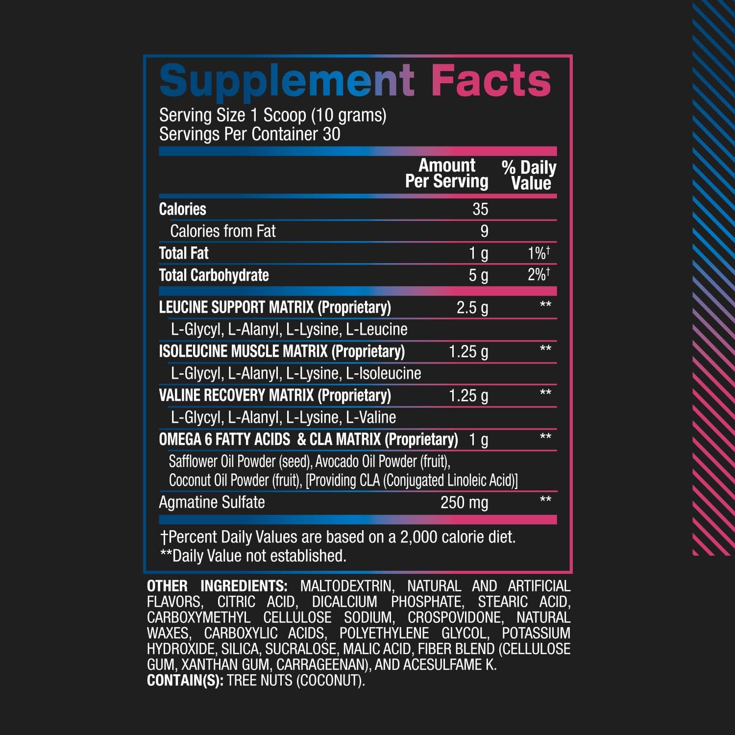 BPI Sports BEST BCAA Powder Post Workout Drink - Blue Raspberry Flavor, 30 Servings for Hydration & Recovery in Men & Women