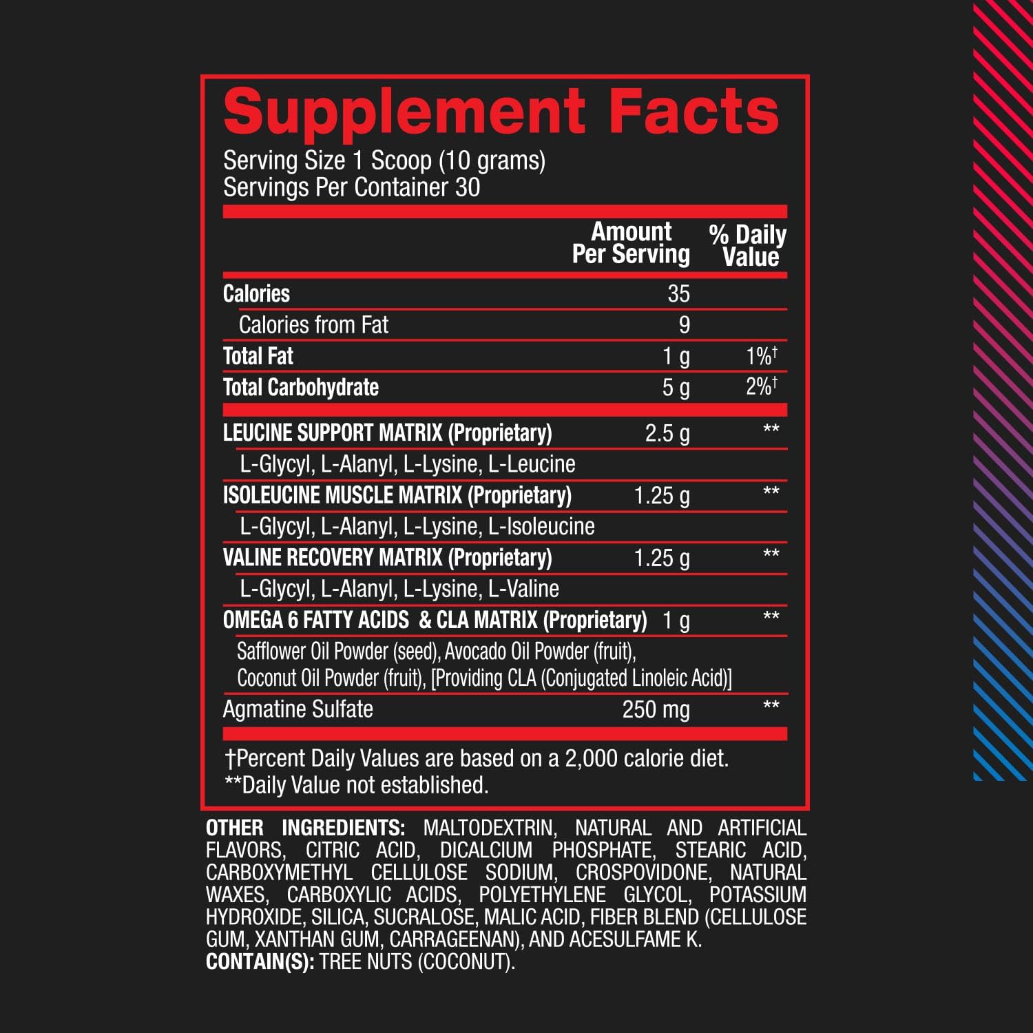 BPI Sports Best BCAA Rainbow Ice - Post-Workout Recovery and Weight Loss Support - 30 Servings, 300 g
