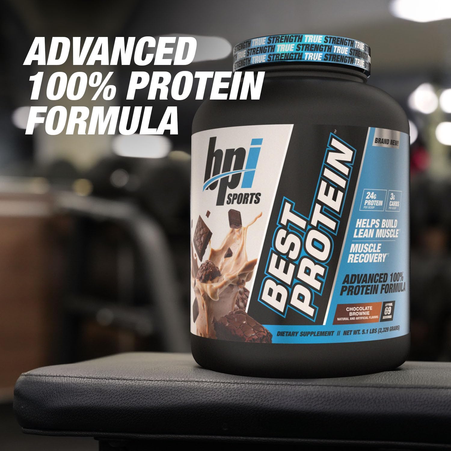 BPI Sports Best Protein Blend for Muscle Growth & Recovery - 100% Whey, Meal Replacement, No Fillers - Chocolate Brownie - 5.1 lbs