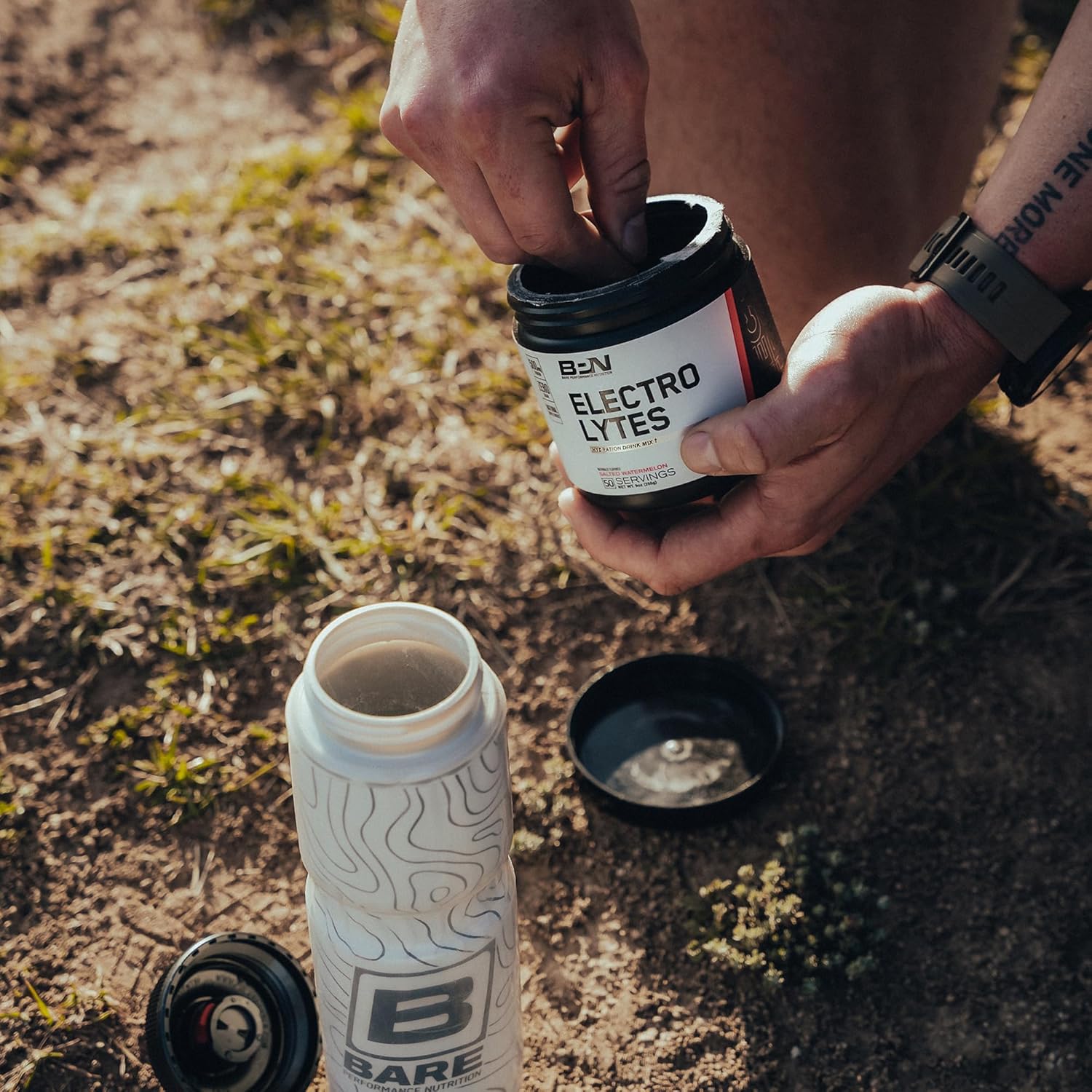 BPN Electrolytes Hydration Drink Mix - Sugar Free Powder with 500mg Sodium - Strawberry Flavor, 50 Servings