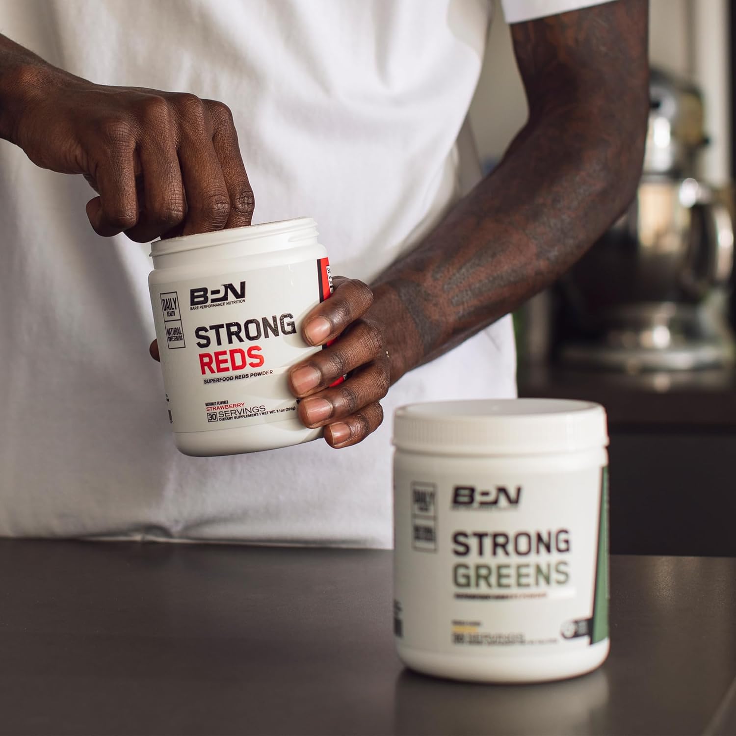 BPN Strong Greens Superfood Powder, Lemon Flavor, 30 Servings by Bare Performance Nutrition