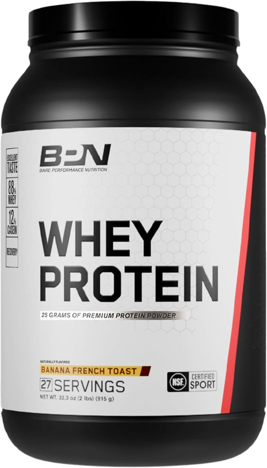 BPN Whey Protein Powder with Native Micellar Casein, Banana French Toast Flavor for Superior Mixability